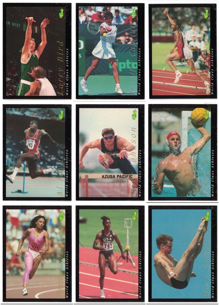 1992 Classic World Class Athletes Multi-Sport -- You Pick to Complete Your Set
