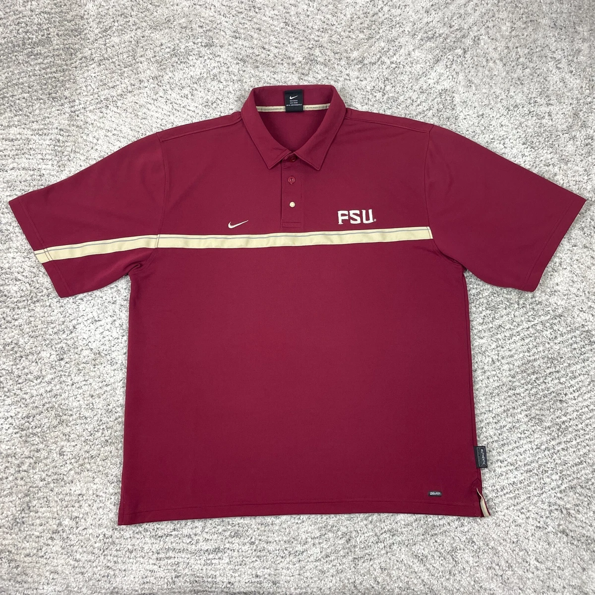 Florida State Seminoles Polo Shirt Mens Large Nike Team Logo Golf