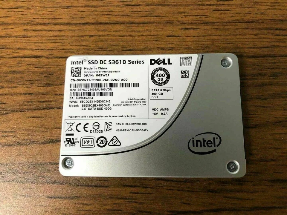 DELL INTEL DC S3610 400GB 6Gbps SATA 2.5" SSD 65WJJ 065WJJ SSDSC2BX400G4R - Image 2 of 2