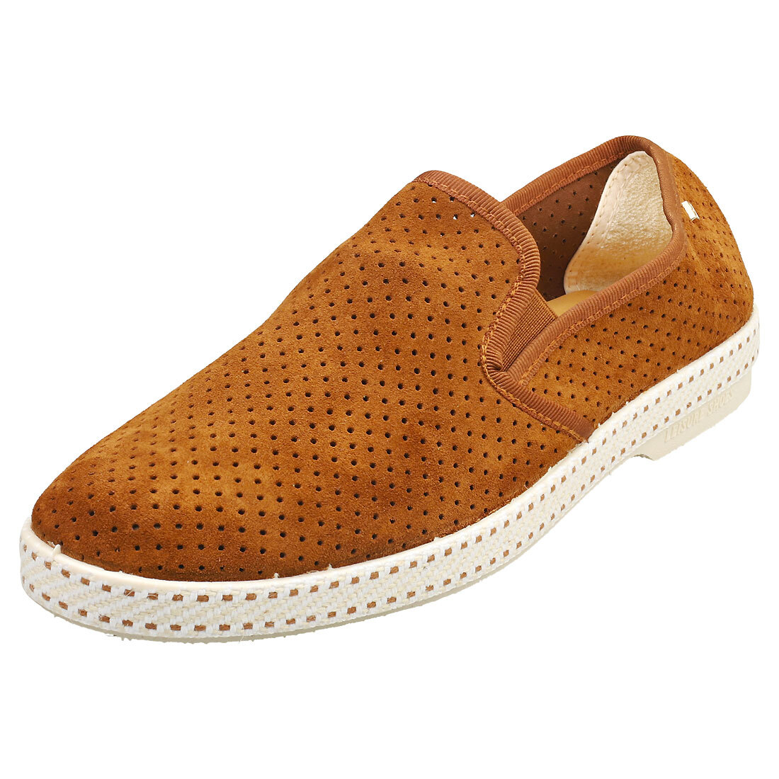 Men\'s Suede Espadrilles - Classic Slip-On Shoes - Rubber Sole Men main image 4
