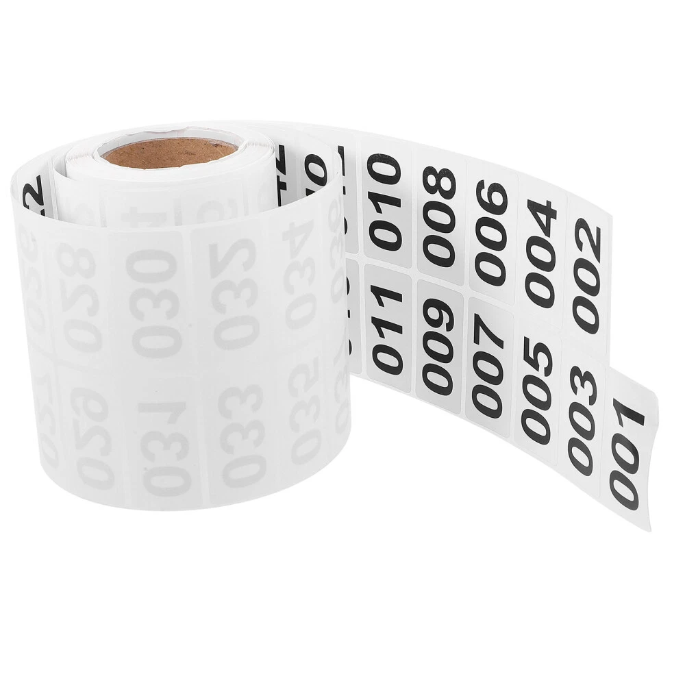 Label Maker Big Moving Number Labels Stickers Self-adhesive
