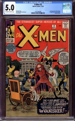 X-MEN #2 CGC 5.0 OW/WH PAGES // 2ND APPEARANCE OF THE X-MEN MARVEL 1963
