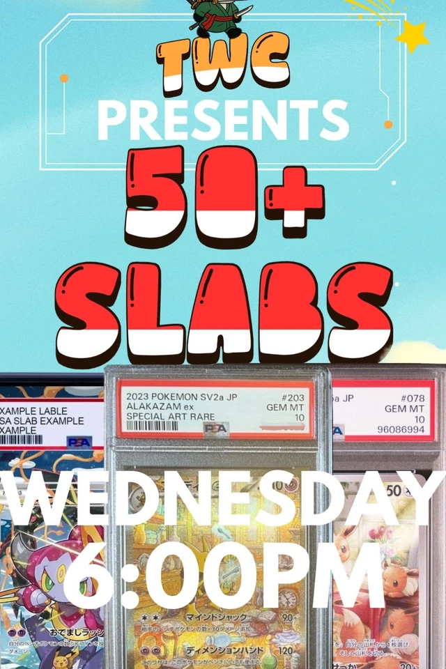 50+ SLABS | TOP END SINGLES | RIP&SHIP | 200+ AUCTIONS