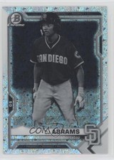 2021 Bowman Chrome Prospects Black & White Mini-Diamond Refractor CJ Abrams 09wc
