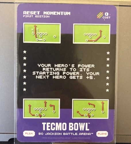 Bo Jackson Battle Arena Tecmo Bowl - Play Card PL14 - Reset Momentum