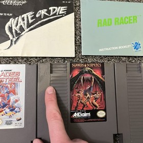 Lot of 27 NES Games 6 Manuals Rad Racer, TMNT 2, Gauntlet, Spot, Tetris & More!