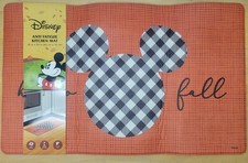NWT Disney Mickey Mouse HELLO FALL Anti Fatigue Mat Kitchen Rugs 18" x 30"