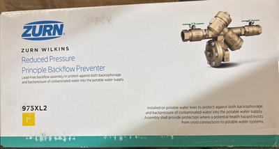 #ad Zurn Wilkins 975XL2 1quot; Reduced Pressure Zone Backflow Preventer Lead Free NEW $398.99