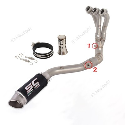 2024 2025 MT-09 Exhaust System for Yamaha XSR900 Tracer 9 Header Pipe Mufflers