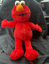 Fisher-Price Sesame Street Elmo Plush, Red/Orange, Washable, K6082