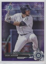 2017 Bowman Chrome Prospects Mega Box Purple Refractor 186/250 Drew Jackson fm0