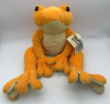 Vintage NWT Animal Alley Orange Tree Frog 19  Floppy Plush Toy 2000 Toys  R  Us