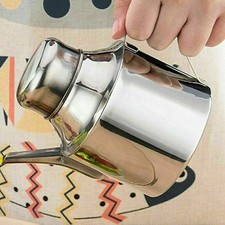 Olive Oil Pourer Vinegar Dispenser Cooking Oil Jar Can Bottle Stainless-Steel UK