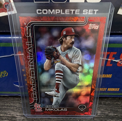 Topps 2025 Series 1 Miles Mikolas Cardinals #137 Serial Numbered /5