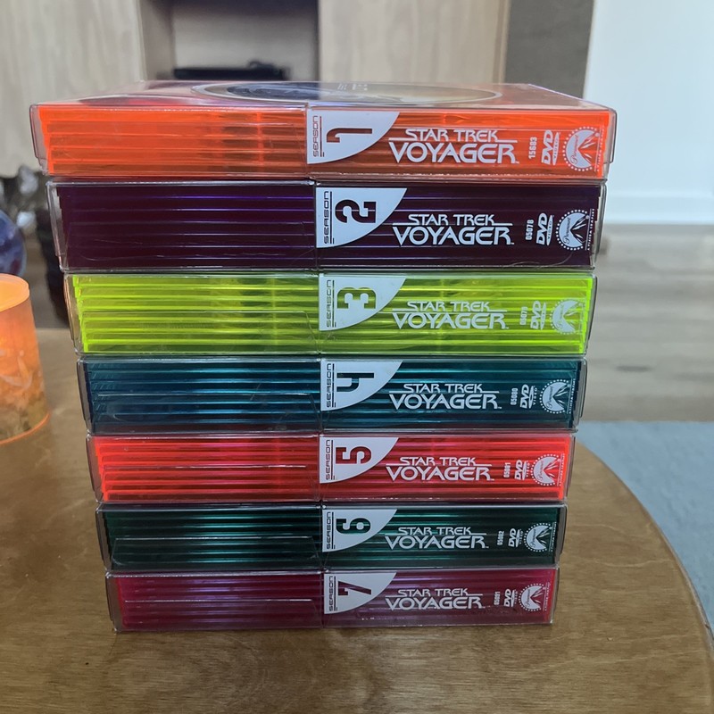 Star Trek Voyager Complete Series Seasons 1-7 DVD Collection Set with Slipcases
