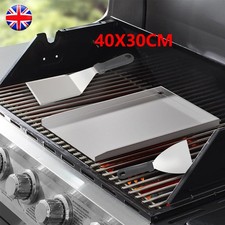 BBQ Hot Plate Griddle Plancha Stainless Steel 304 Universal for Gas or Charcoal