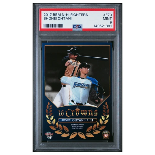 SHOHEI OHTANI #F70 psa 9 2017-18 Bbm hokkaido nippon ham fighters Basketball NBA