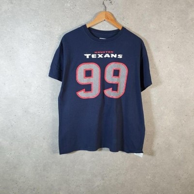 Vintage NFL Houston Texans Print T-Shirt Herren Large Navy C31793