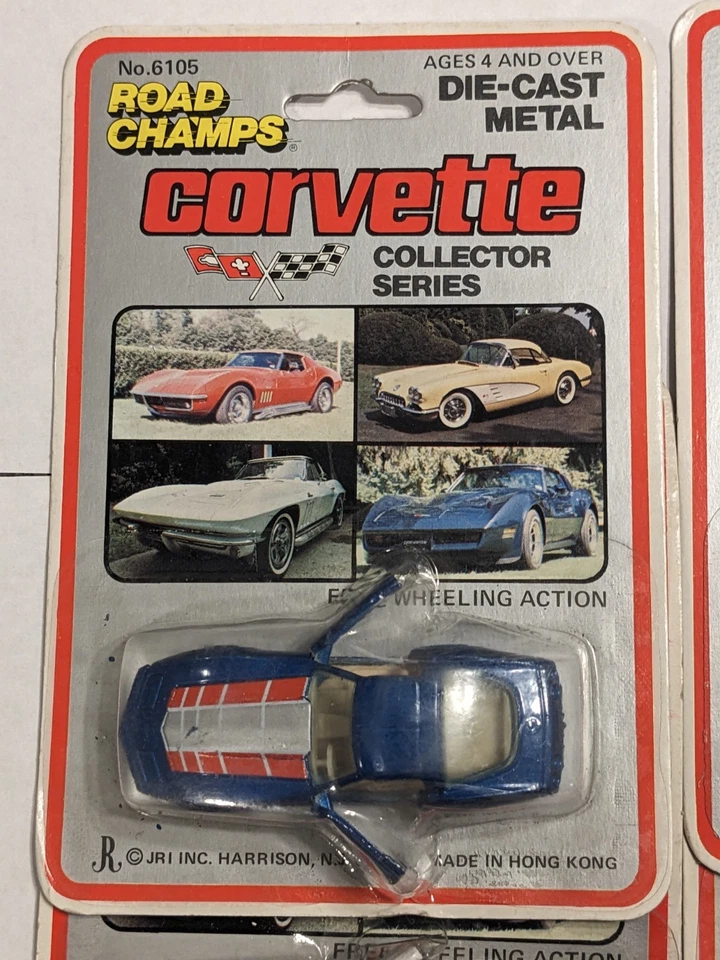 YATMING ROAD CHAMPS CORVETTE COLLECTOR SERIES ALL FOUR MODELS MOC! - Image 4 of 4