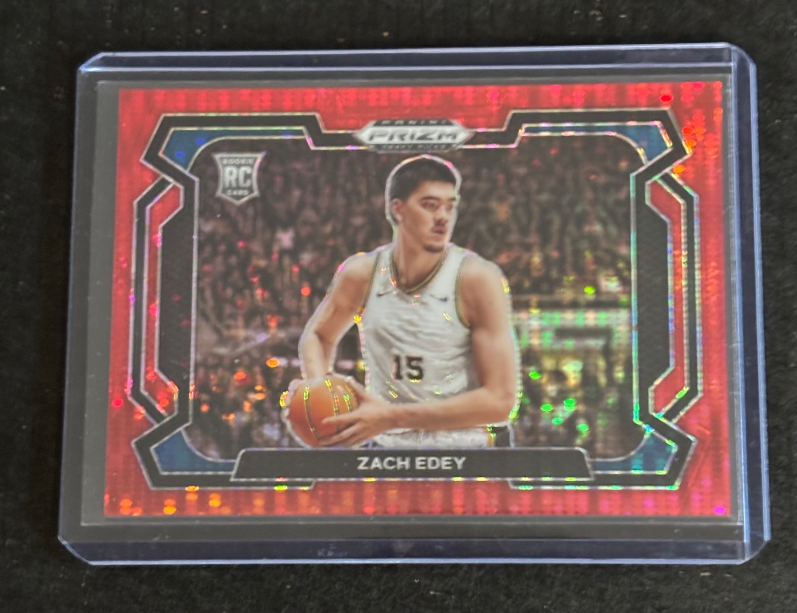 2024 Panini Prizm Draft Picks - Zach Edey #1 Red Pulsar Prizm Variations /299 RC