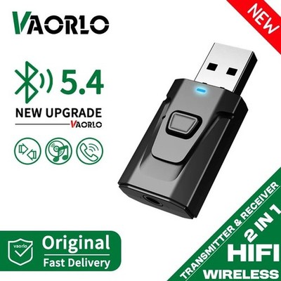 Bluetooth 5,4 Sender Empfänger Wireless USB RCA & AUX Audio Transmitter für Auto