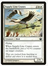 Supply-Line Cranes | MTG JOU | Bird Tribal Flyer ETB +1/+1 Counter EDH | NM