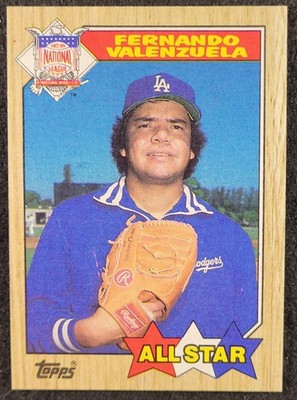 1987 Topps #604 NL All-Star Karte FERNANDO VALENZUELA Dodgers NL Victories Leader