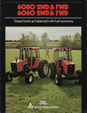 ALLIS-CHALMERS 6080 & 6060 2WD & 4WD TRACTORS 8 PAGE BROCHURE AED 836-8202