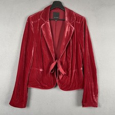 The Limited Blazer Womens L Red Velvet Lined ...