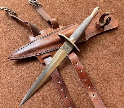Fairbairn-Sykes Style Commando Collectible Knife with Sheath