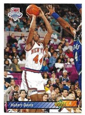 HUBERT DAVIS 1992-93 UPPER DECK ROOKIE CARD NM-MT+ CONDITION