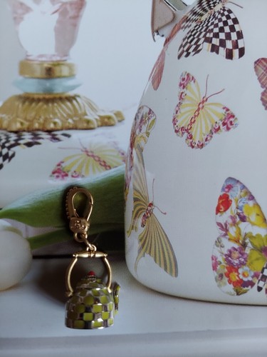 MacKenzie-Childs Tea Kettle Charm Chartreuse