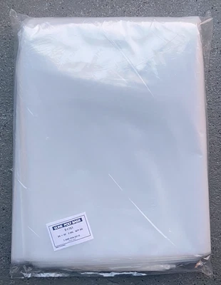 Uline S-1751 30" x 30" 2 Mil Clear Flat Poly Bags Pack of 50 New - Image 1 of 4