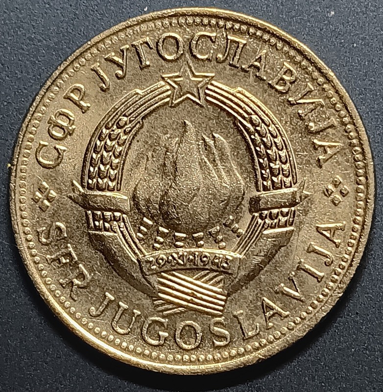 1972 Yugoslavia 5 Dinara Appears Uncirculated Beautiful Coin.