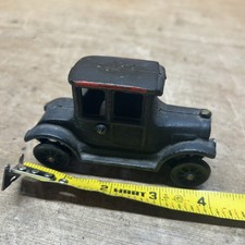 Vintage Black Cast Iron Model T Coupe