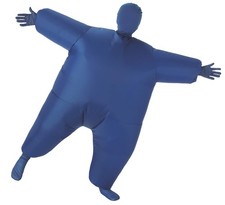 Rubies Blue Inflatable Body Suit Inflatable Costume for Kids, Unisex One Size