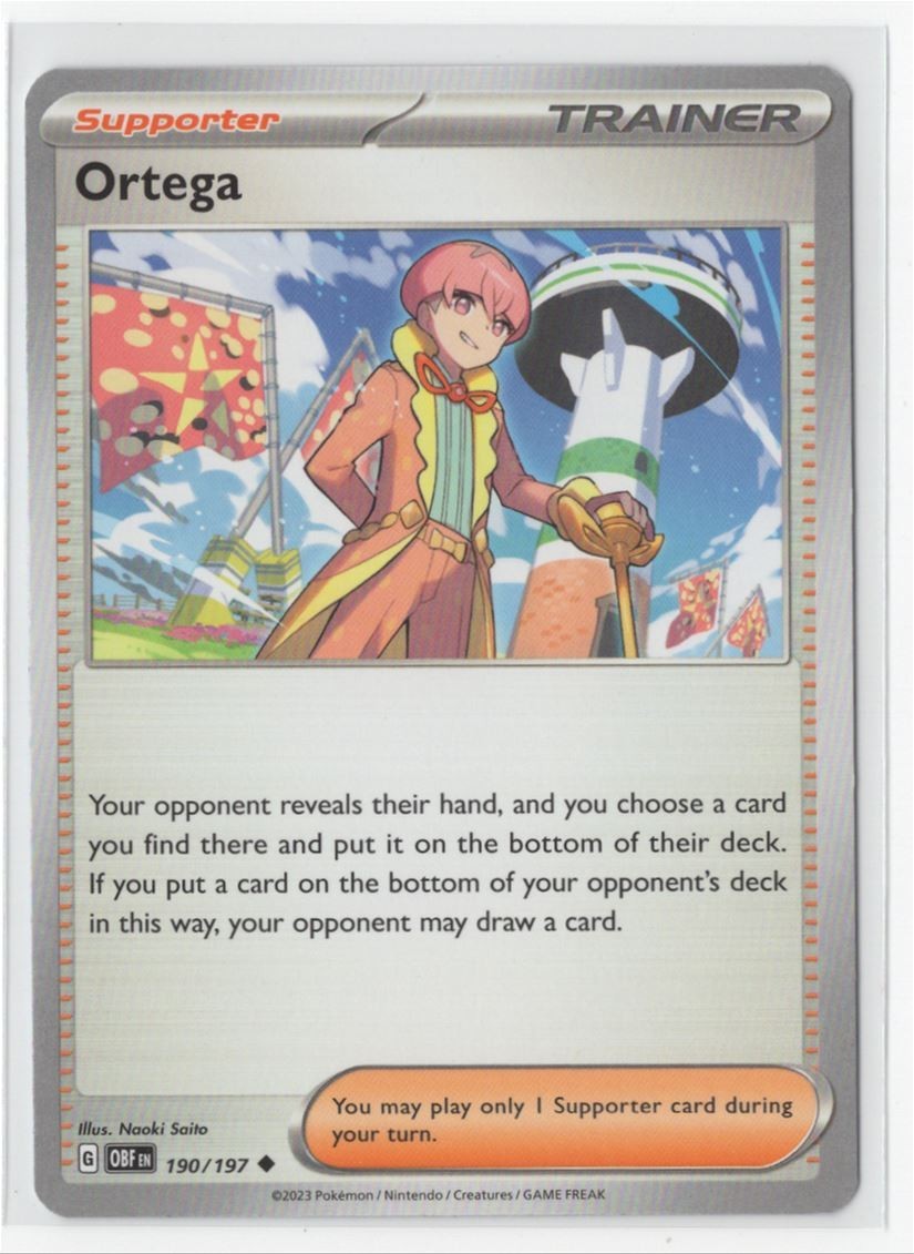 Pokemon Obsidian Flames 190/197 Ortega