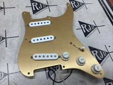 Lindy Fralin Stratocaster Steel Pole Hot Prewired Loaded Pickguard Aluminum RWRP