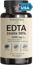 EDTA Capsules - 1500mg per serv, USA Made & Tested, Liver Support - Edta... 