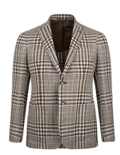 STILE LATINO handmade blazer US 44 EU 54 linen silk wool cotton V. Attolini