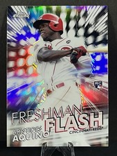 2020 Topps Chrome Freshman Flash Aristides Aquino Rookie Baseball Card FF-2