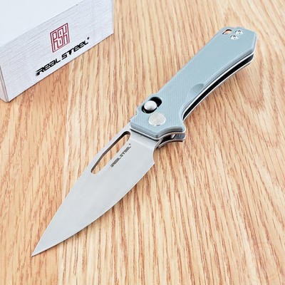 SENGOKU 謙信　シルバー Real Steel Vis Folding Knife 2.75