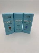 Harry's Men's Deodorant 3-Pack Redwood,Stone,Shiso Odor Control Antiperspirant