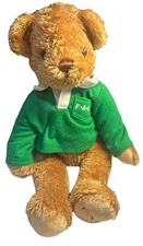 FAO Swartz 2011 Toys R Us Tan Embroidered Nose Green & White Polo 17”