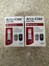 60-70% Off Accu-Chek Aviva Plus Blood Glucose Test Strips - 50 Count NEW