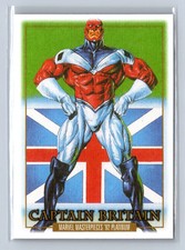 2024 Marvel Masterpieces '92 Platinum Captain Britain Canvas #15