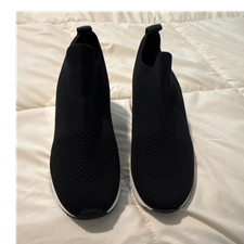 Alfani Black/White Low Top Slip-On Knit Sneak...