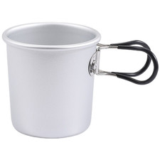 Travel-Friendly Aluminum Cup with Folding Design for Camping Picnic Green