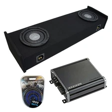 1997-1999 Ford F-150 Super Ext Cab Truck Harmony F124 Dual 12" Sub Box & CXA8001