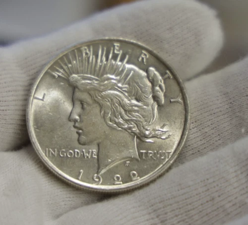 1922 US Peace Silver Dollar $1 Unc